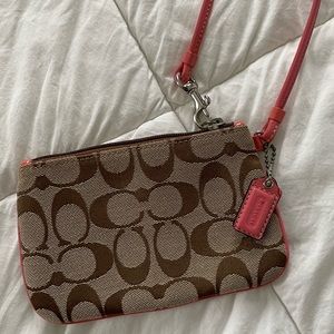 Coach Jacquard Wristlet